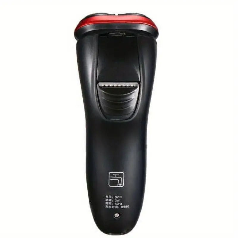 Men'S Rotary Electric Razor With Pop - Up Trimmer: Wet & Dry Shaving For A Close, Comfortable Grooming Experience (Male Charm Red)