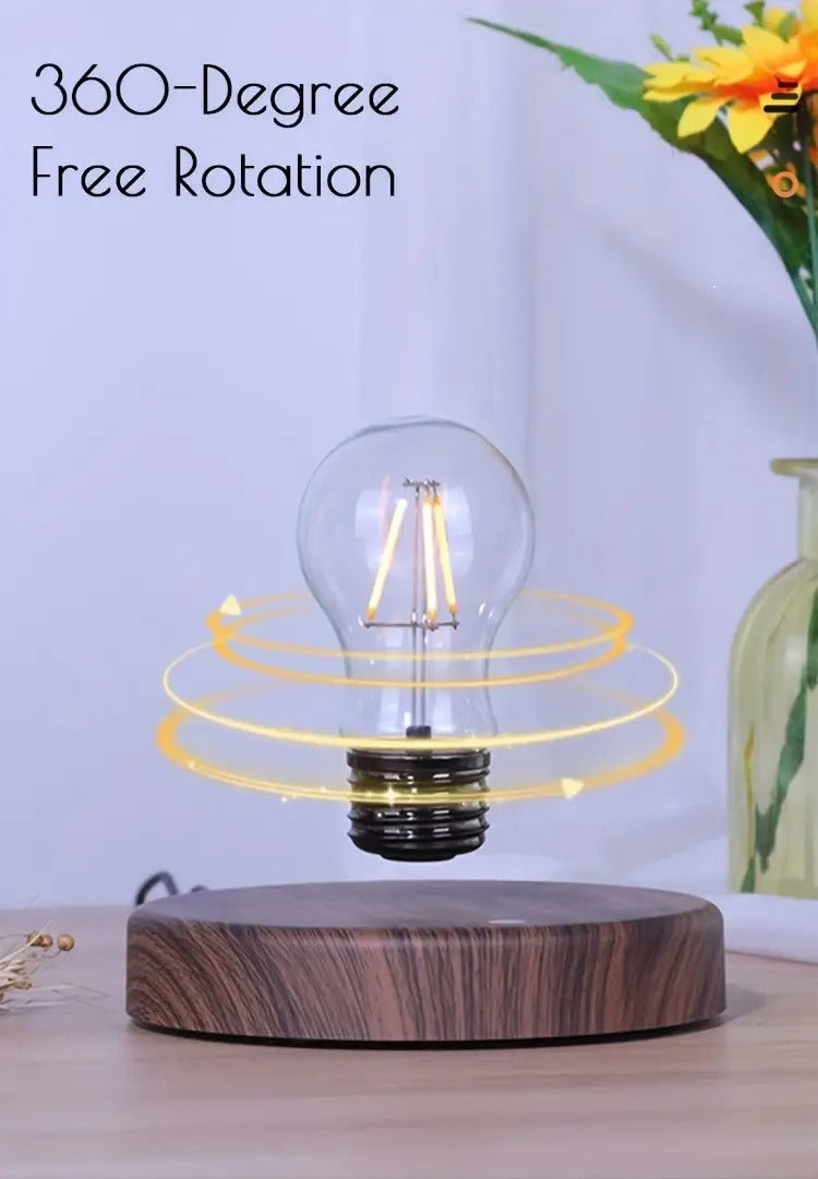 Magnetic Levitation Light Bulb - Warm Yellow LED, Touch Control, Unique Gift for Living Room, Bedroom, Office | Best Christmas Decoration