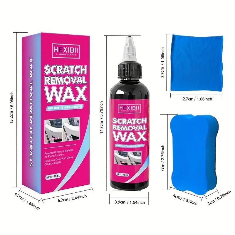 Removes Fine Surface Scratches Car Scratch Remover Wax, Car Care Kit for Vehicles Including Cars, RV, Trucks And Motorcycles
