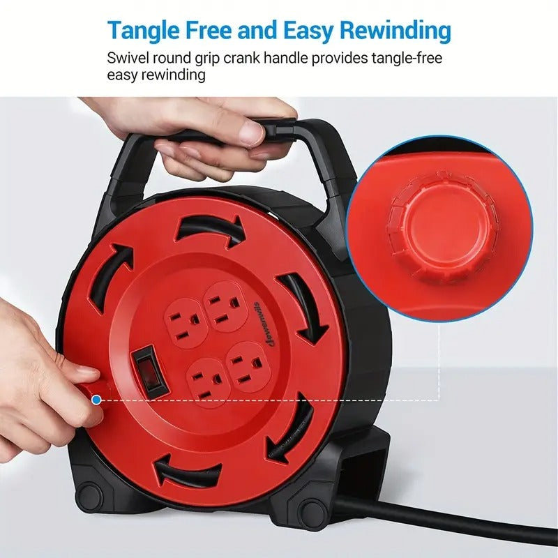 30Ft Red Hand-Held Reel HCRB30B