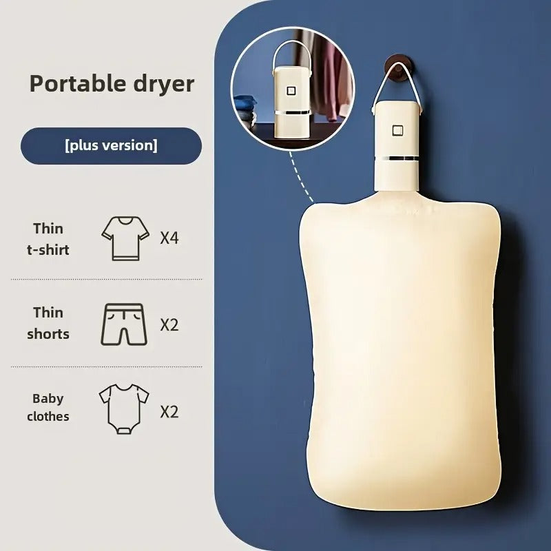 Portable Mini Dryer with Timer - Compact, Convenient, Quick Drying Solution for Apartments, Dorms, RVs - Delicates Bag Included