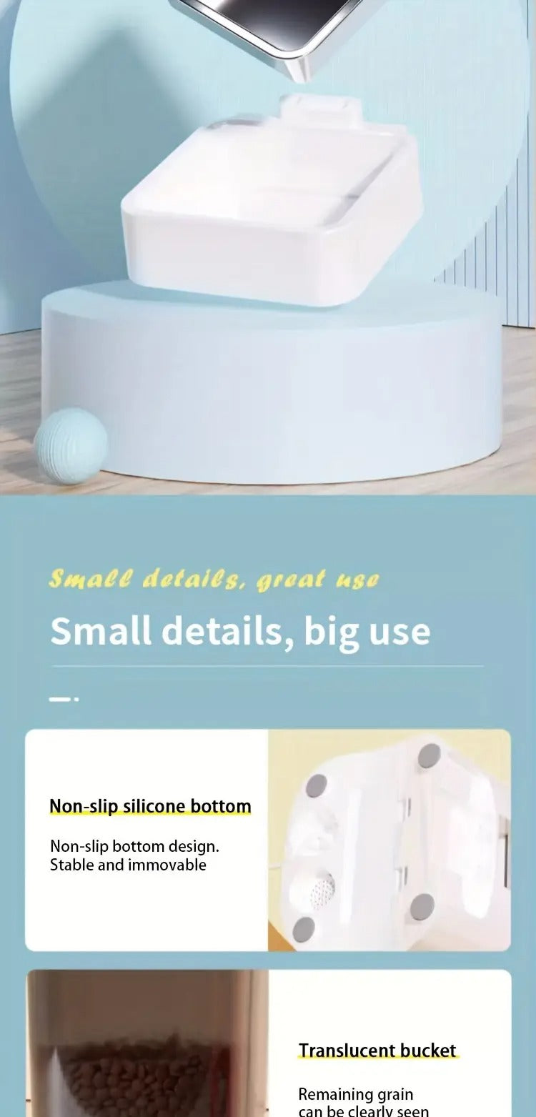 6L PAPIFEED Automatic Pet Feeder - Intelligent WiFi Timing Dosing Cat Dog Food Feeder