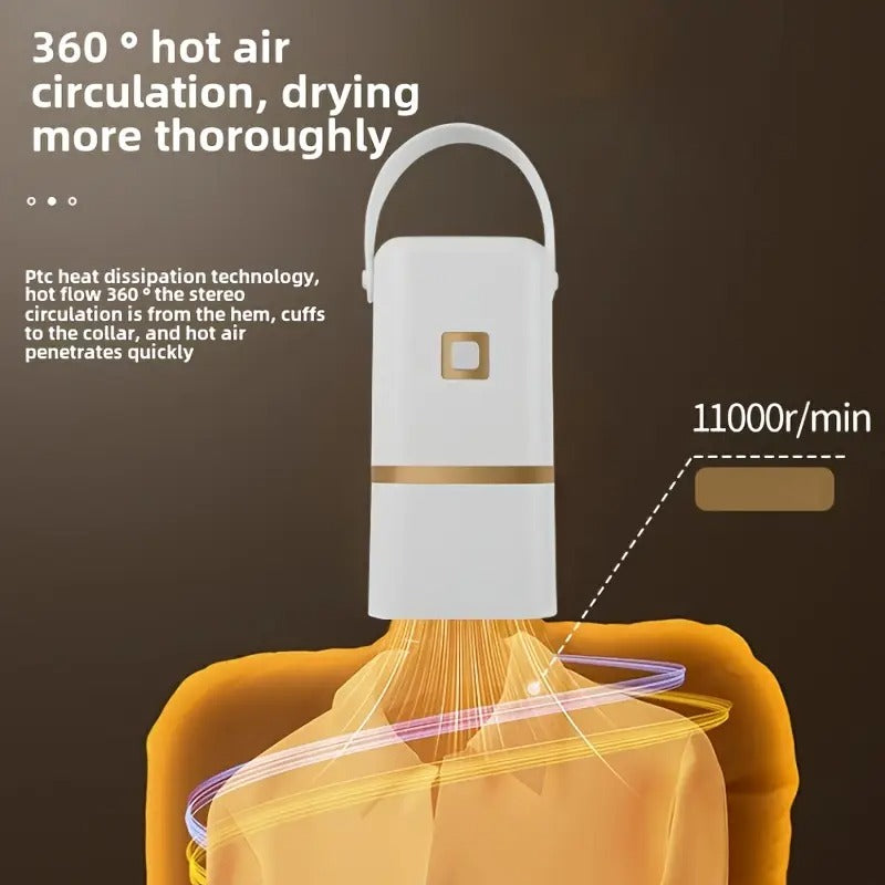 Portable Mini Dryer with Timer - Compact, Convenient, Quick Drying Solution for Apartments, Dorms, RVs - Delicates Bag Included