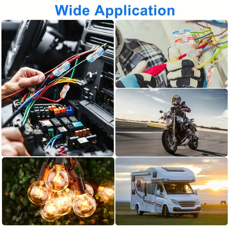 80pcs Quick Connect Wire Connectors, Insulated Push-On Electrical Ends For Automotive And DIY Projects, Easy-to-Use Crimp And Butt Connector Kit For 24-12AWG Wire Gauge