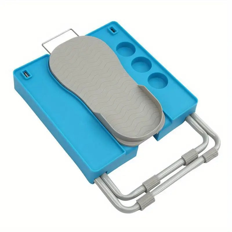 Pedicure Foot Rest Adjustable Beauty Footrest Pedicure Chair Pedicure Helper with LED Mirror and Drying Fan Home Pedicures Too-Gifts for family, friends, men and women