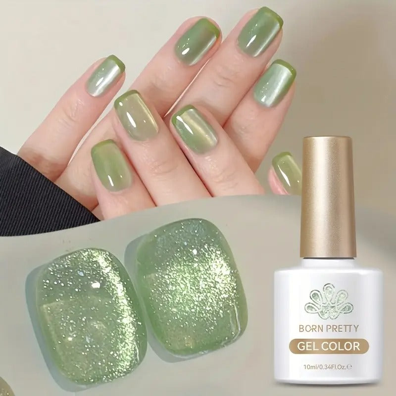 6pcs/set BORN PRETTY Cat Eye Gel Nail Polish, 0.34oz, Flowing Series, Alcohol Free, for Nails DIY