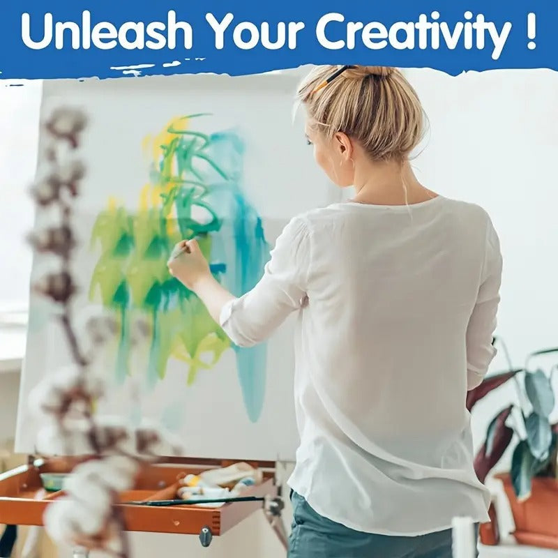 Stretch Canvas, Multi-Piece Set 11X14, 9X12, 8X10, 5X7, 4X4, 10pcs, Primed White - 100% Cotton Artist Canvas Boards, Suitable for Painting, Acrylic Pouring, Oil Painting Wet And Dry Art Mediums