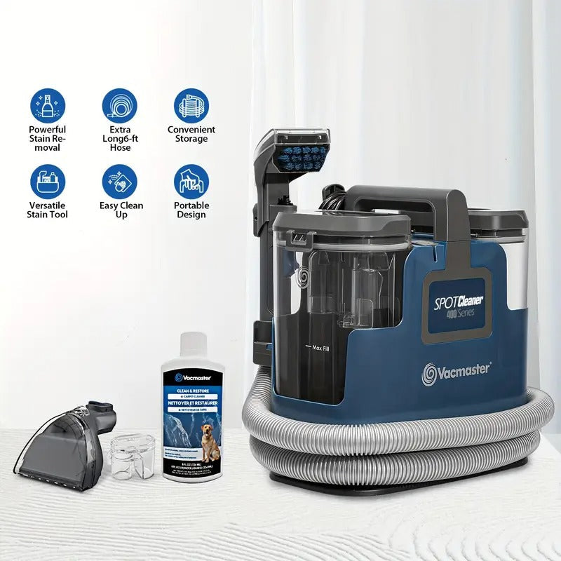 SCB301 400 Series Portable Carpet & Upholstery Spot Cleaner Machine, 15Kpa Power Suction With Versatile Tools For Pets, Area Rugs And Couches