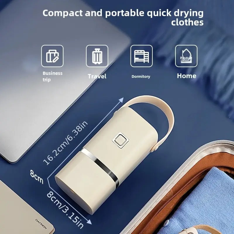 [Portable Mini Dryer Timer] Mini Dryer with Timer - Portable Compact Dryer for Apartments, Dormitories, RVs - Quick and Easy to Use with Drying Bag