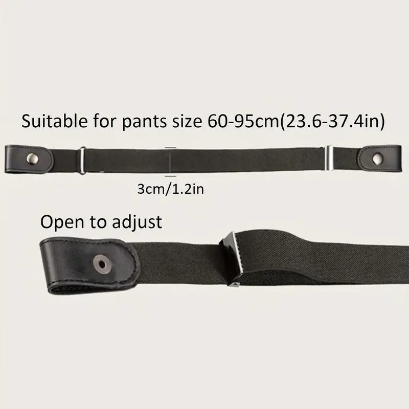 1 piece of abdominal control belt - elastic adjustable waistband for jeans and pants - no buckle design, comfortable and convenient