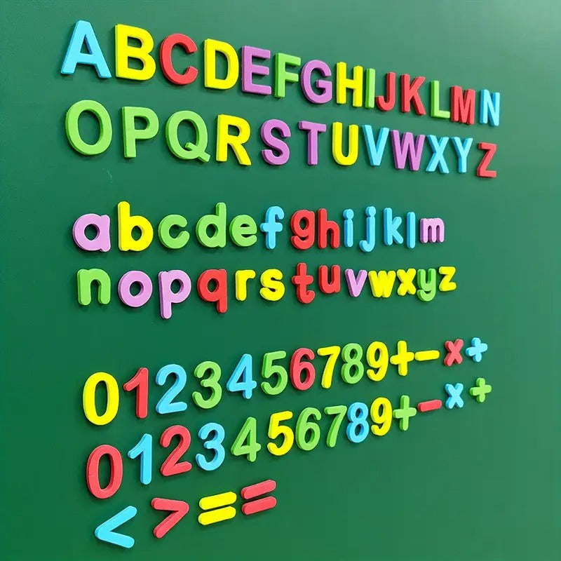 Classroom Alphabet Kit Colorful 237 Double Panels - Foam Alphabet Preschoolers Toddler Spelling And Learning - Refrigerator Magnets ABC