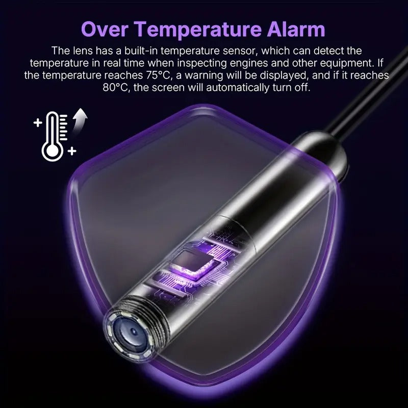 2-Way Dual Head 3D Endoscopic Camera with 1080P HD, 4.5" Lightweight Design, Dual Lens for Enhanced Precision & Safety, USB Rechargeable, Ideal for Medical & Industrial Use,