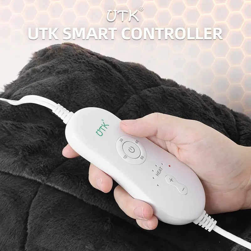 [UTK Heated Wrap] UTK Large Heated Neck Shoulder Wrap | 24"x 20" Electric Heating Pad With Weighted Design And Auto Shut Off | Relaxation, Mother's Day Gift