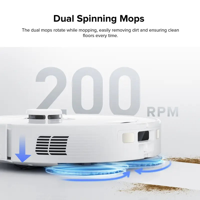 Roborock QXrevo Robot Vacuum and Mop with Self-Emptying, Self-Drying, 5,500Pa Suction, Obstacle Avoidance