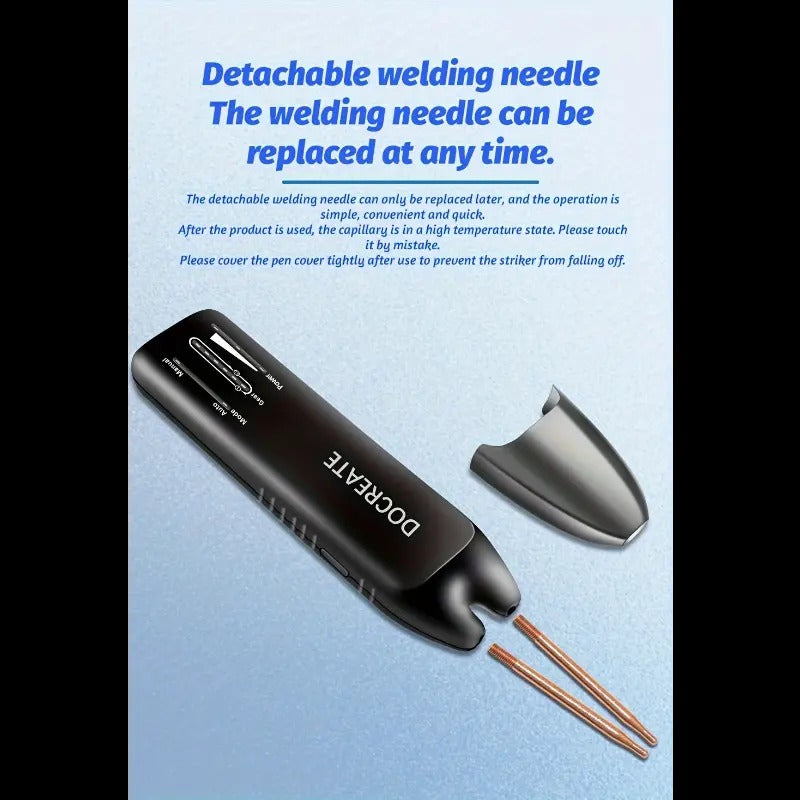 Handheld Wireless Spot Welder Machine - 11-Speed Adjustable Welder with Auto/Manual Mode, USB-C Fast Charging, Portable Welding Tool for Nickel, Iron, 18650 Batteries - Compact & Lightweight Design for Workshop, Factory