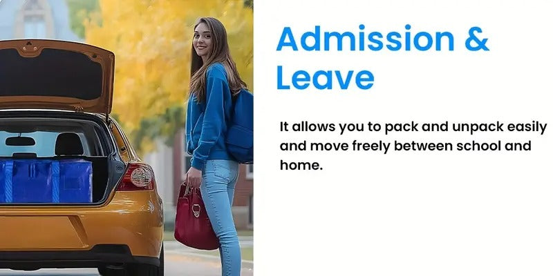 Ornament Storage Simple Deluxe 20 Pack Extra Large Moving Bags With Lids, Reinforced Handles And Zippers, Heavy Duty Storage Tote For Moving Travel Camping Space Saving, Blue