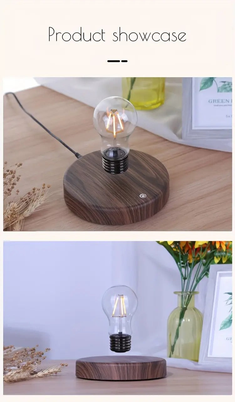 Magnetic Levitation Light Bulb - Warm Yellow LED, Touch Control, Unique Gift for Living Room, Bedroom, Office | Best Christmas Decoration