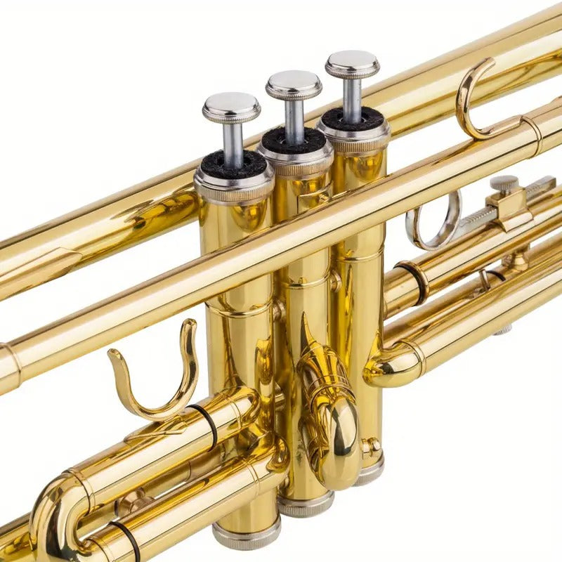 Golden Trumpet] Adjustable Trumpet Gloves Set | Drop B Tone Plaint Golden