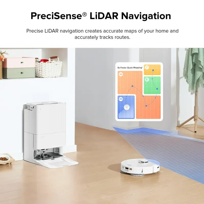 Roborock QXrevo Robot Vacuum and Mop with Self-Emptying, Self-Drying, 5,500Pa Suction, Obstacle Avoidance