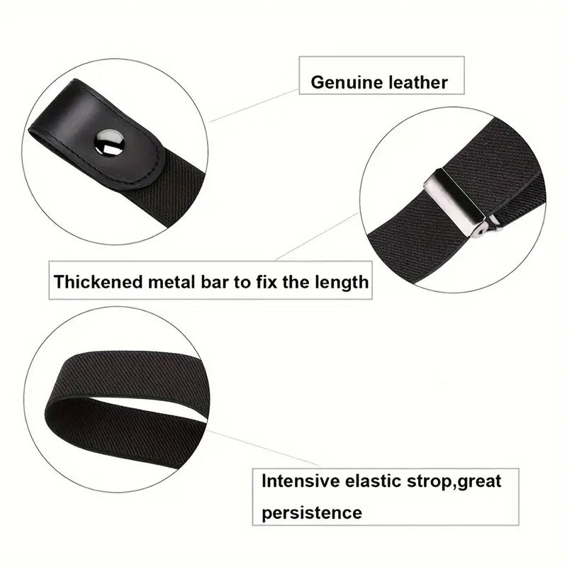 1 piece of abdominal control belt - elastic adjustable waistband for jeans and pants - no buckle design, comfortable and convenient