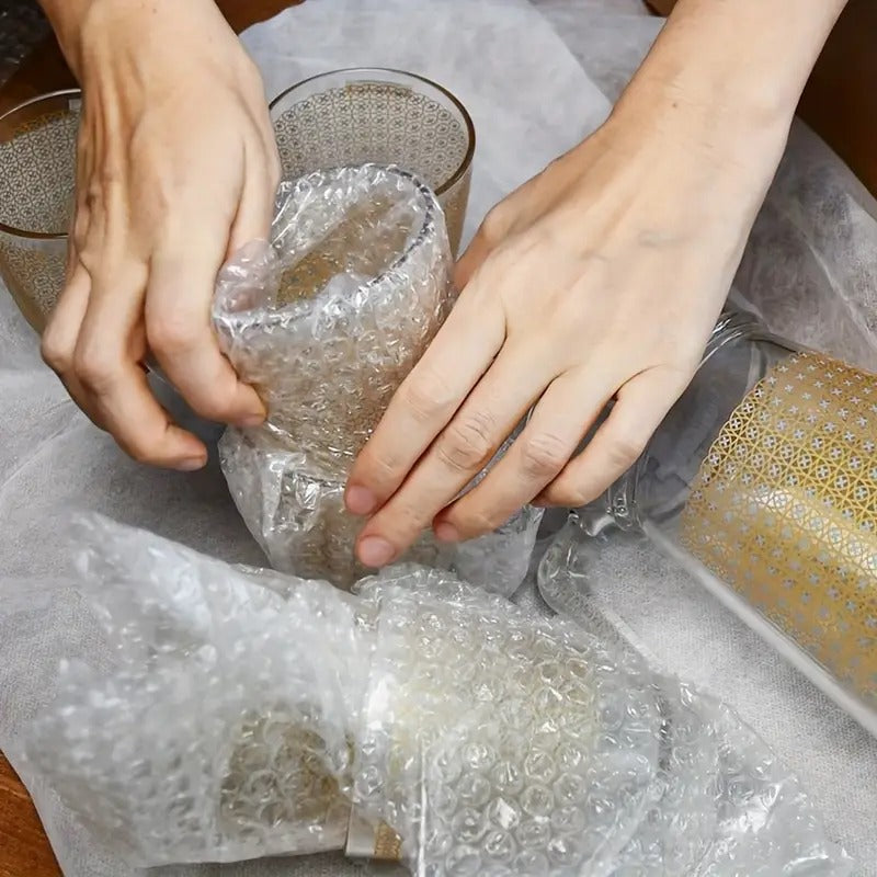 12" X 175' Small Bubble Cushioning Wrap For Moving And Shipping - Extra Protection Packaging Boxes And Mailers - Clear Bubble Roll Moving Supplies, Perforated Every 12 IN