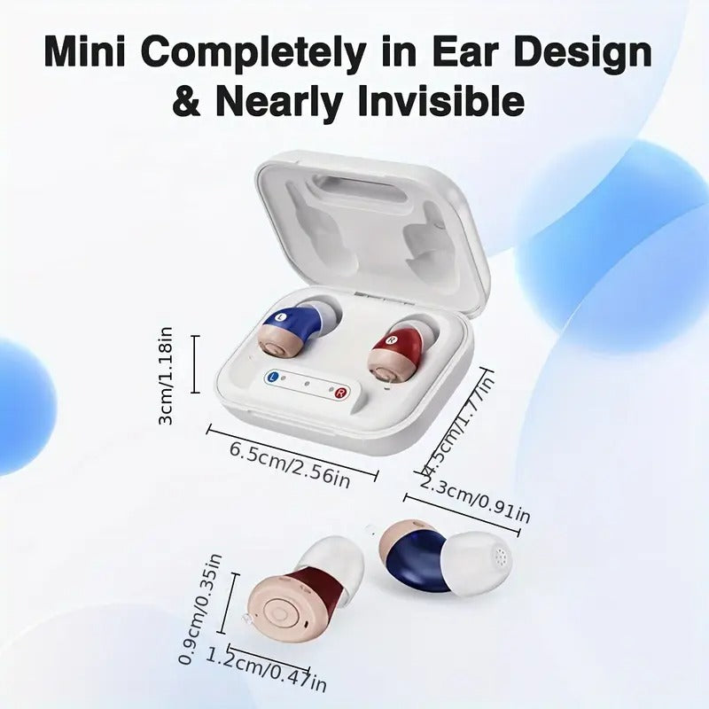 [Jinghao Digital Hearing Aids] Jinghao Rechargeable Digital Hearing Aids | Comfortable Wearing with Portable Charging Case | New Model for Seniors