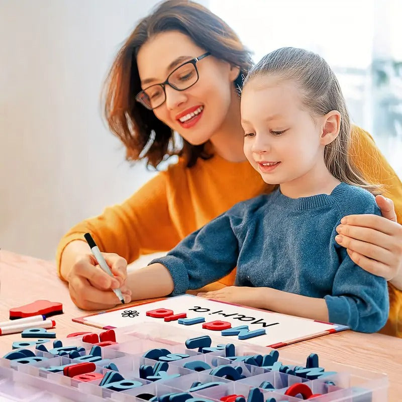 Classroom Alphabet Kit Colorful 237 Double Panels - Foam Alphabet Preschoolers Toddler Spelling And Learning - Refrigerator Magnets ABC