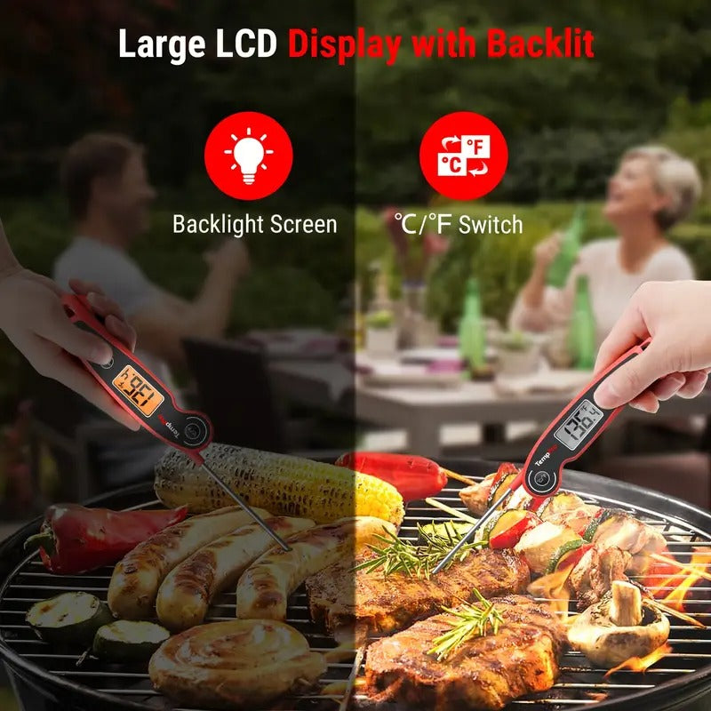 ThermoPro F05 Digital Meat Thermometer for Cooking with Motion Sensing, Food Thermometer for Kitchen BBQ Oil Grill Smoker Candy Thermometer father gift