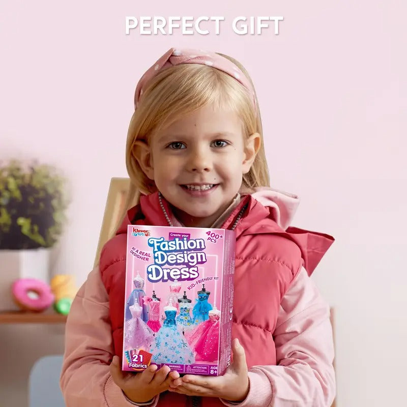 [1 SET DIY Fashion] 3 Mannequins DIY Fashion Design Crafts For Kids, 1 SET Sewing Kits | Art And Crafts For Girls Aged 8-12, Birthday Presents, Toys For Kids