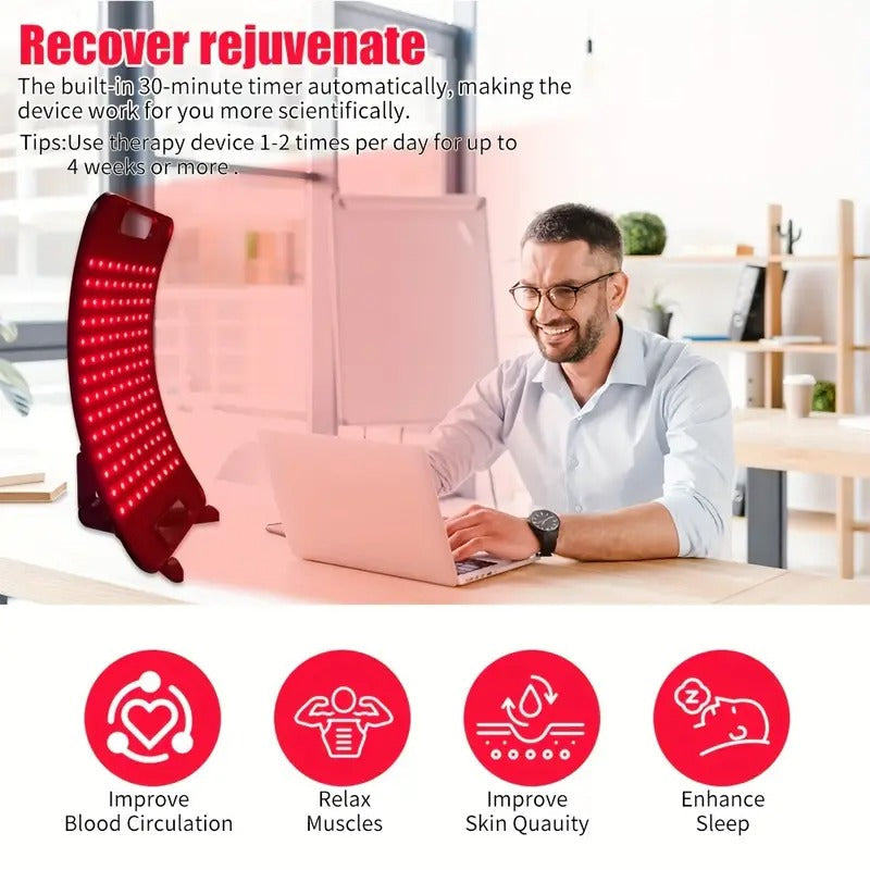 Red Light Relax for Face and Body, Red Infrared Light Relax Lamp with Stand LED 660nm Red Light-Relax& 850nm Infrared Light Device for Body prime day