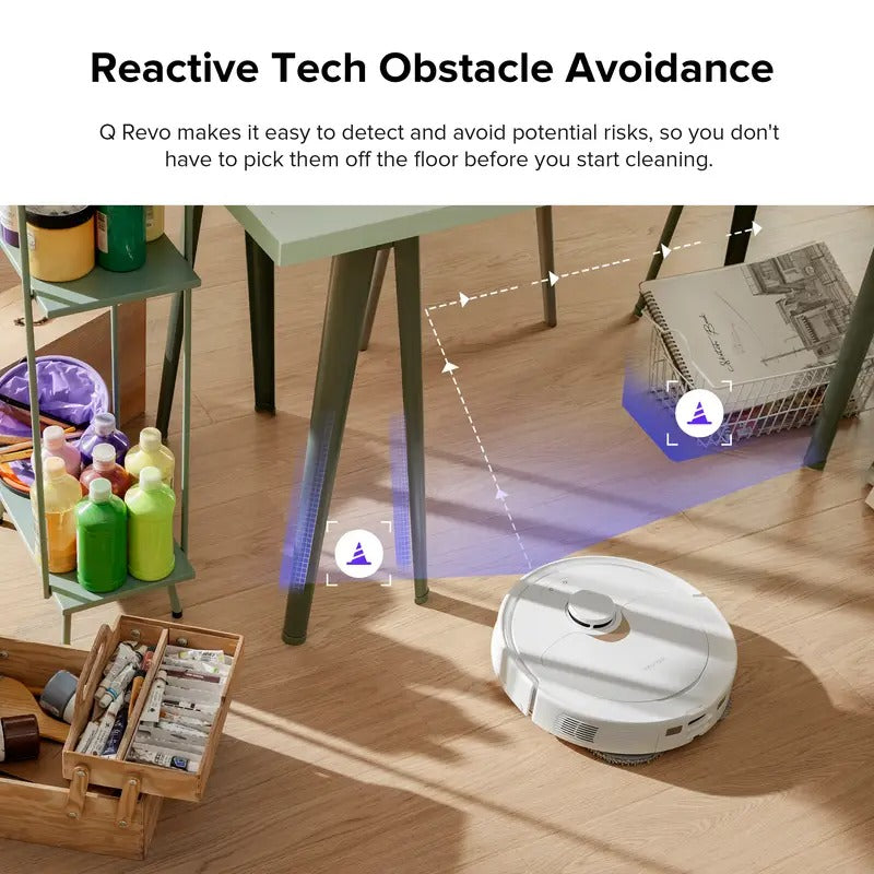 Roborock QXrevo Robot Vacuum and Mop with Self-Emptying, Self-Drying, 5,500Pa Suction, Obstacle Avoidance