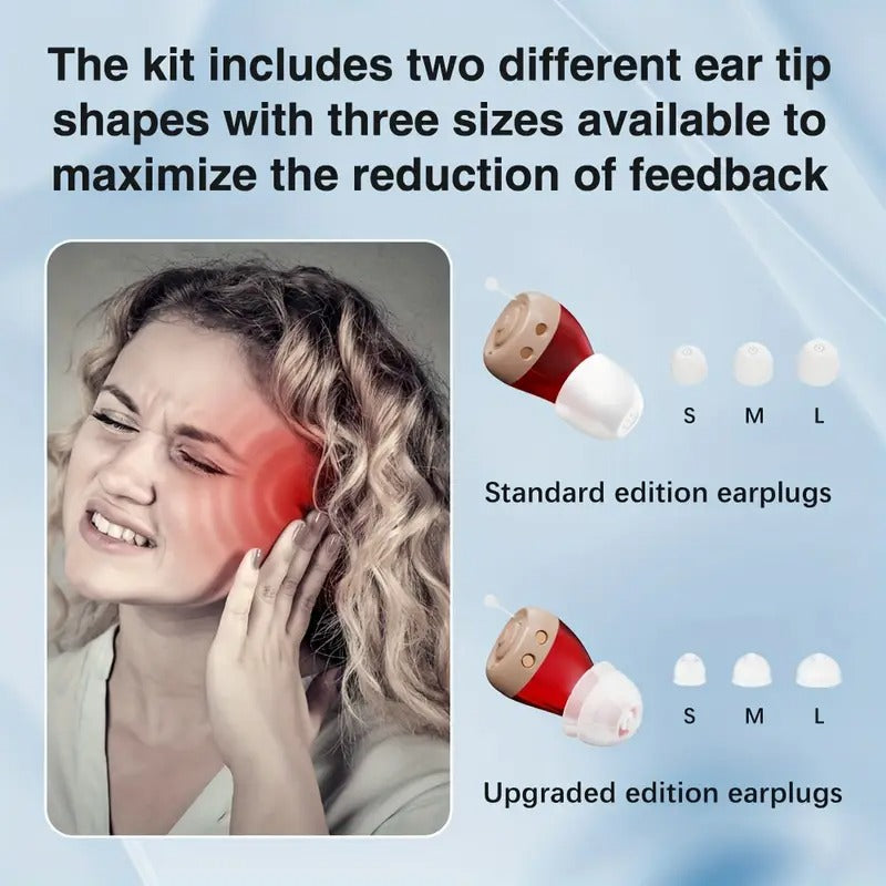 [Jinghao Digital Hearing Aids] Jinghao Rechargeable Digital Hearing Aids | Comfortable Wearing with Portable Charging Case | New Model for Seniors