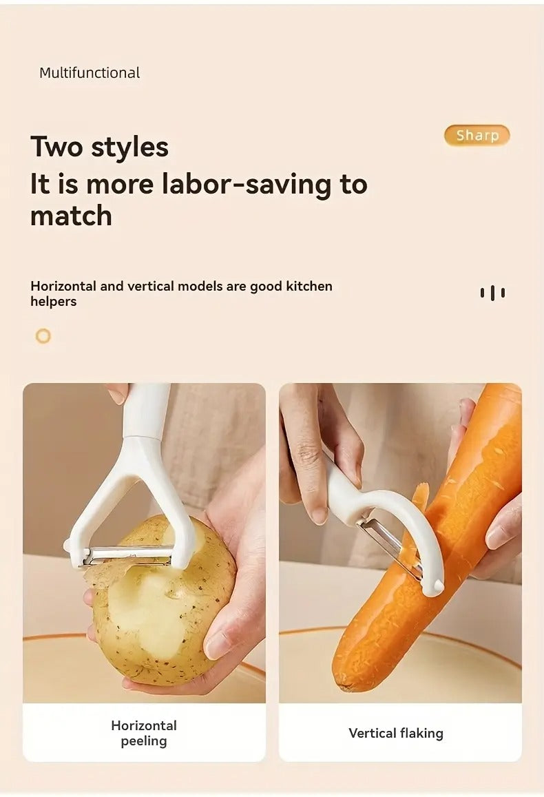 2pcs Set of Vegetable Peelers - Y And I Shapes, Fruit Straight-Edge Potato Peelers, Suitable for Potatoes And All Fruits And Vegetables, Essential Kitchen Tools, Practical Kitchen Tools