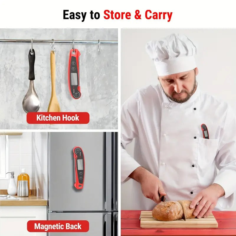 ThermoPro F05 Digital Meat Thermometer for Cooking with Motion Sensing, Food Thermometer for Kitchen BBQ Oil Grill Smoker Candy Thermometer father gift