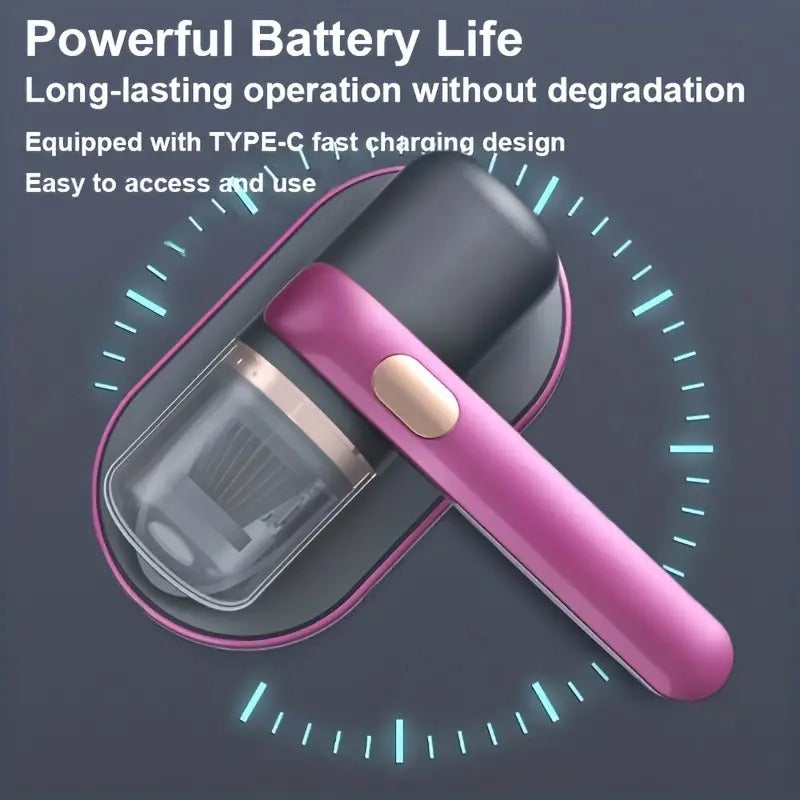 1pc Bed Vacuum Cleaner, Super Suction UV Lamp, Dual-purpose Wet And Dry Cleaning Filter For Deep Cleaning, Handheld Vacuum Cleaner, Mattress Vacuum Cordless, Effective Cleaning Of Beds, Sofas, Pet Hair Accessories