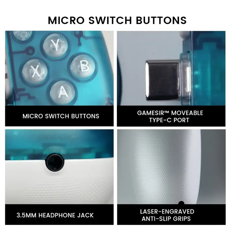 GameSir X3 Pro Type C Gamepad Gaming Controller with Hall Effect Joystick Micro Switch Button Cooling Fan for Android Cellphone and iPhone