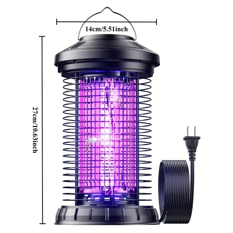 Bug Zapper Outdoor Mosquito Repellent Outdoor Patio Insect Zapper 4200V Indoor Fly Trap Bug Repellent Mosquito Trap Killer For Home, Patio, And Backyard