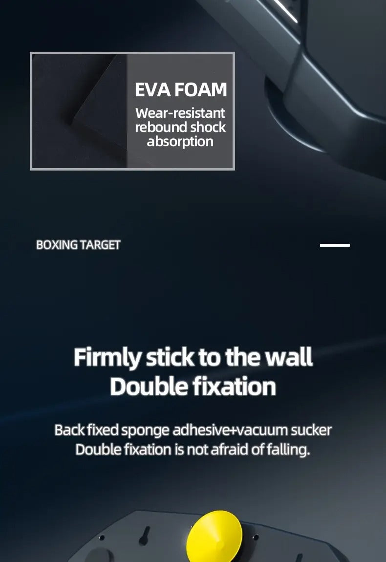 1pc Wall-mounted Music Boxing Trainer (with gloves) - Dynamic sound effects, interactive fitness and reflex training games, USB charging, support wireless connection - Suitable for boys and girls, ideal gift, ideal toy for kids