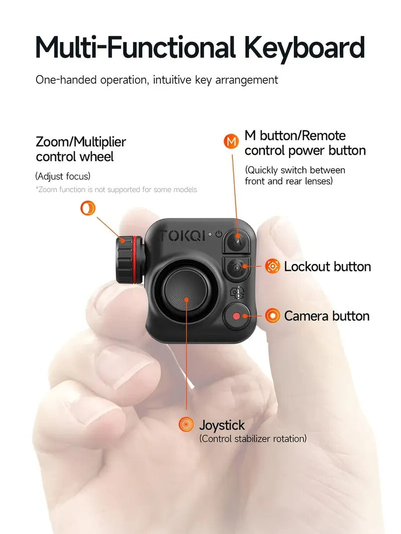 Gimbal Stabilizer For IPhone Built-in Extension Rod 3-Axis Foldable Phone Gimbal For IPhone 16/15 Pro Max, Detachable Remote, 6H Battery For Travel Vlogging