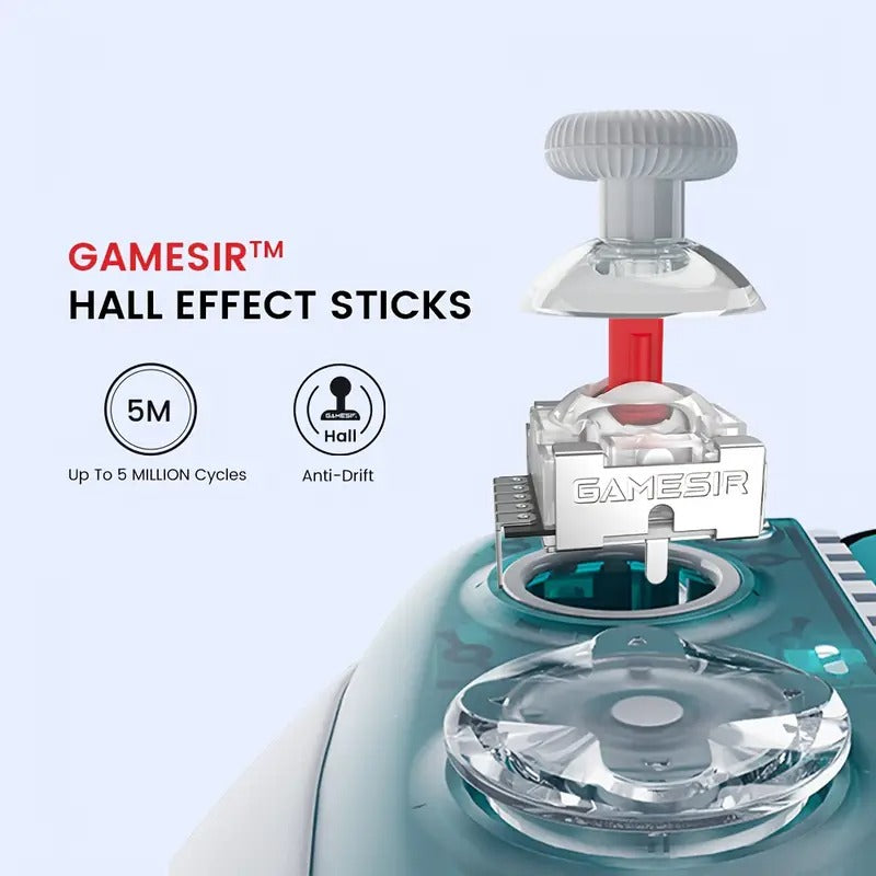 GameSir X3 Pro Type C Gamepad Gaming Controller with Hall Effect Joystick Micro Switch Button Cooling Fan for Android Cellphone and iPhone