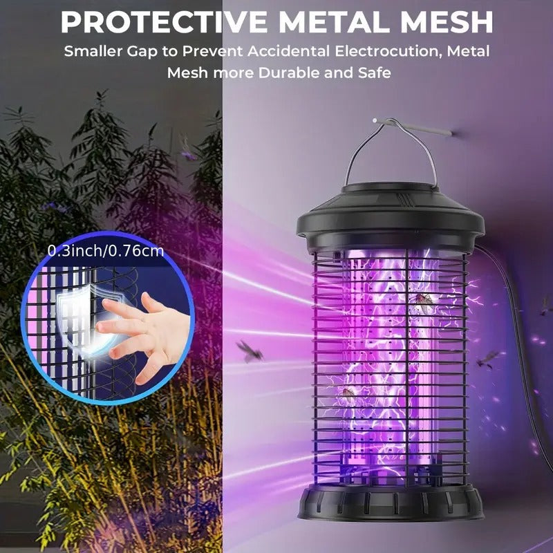 Bug Zapper Outdoor Mosquito Repellent Outdoor Patio Insect Zapper 4200V Indoor Fly Trap Bug Repellent Mosquito Trap Killer For Home, Patio, And Backyard