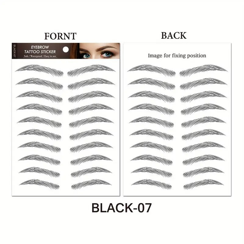 8 Kinds Of Waterproof 3D Eyebrow Stencil-Non-Toxic, Skin Friendly, Body Makeup, Tattoo Patchvalentines Day Gifts For Women