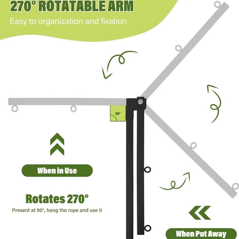 SENMEO 35" Flexible Grooming Arm for Dogs & Cats - Quick-Fold & Carry Design, Secure Loop to Prevent Escapes, Clamp-On Pet Grooming Table Arm with Ergonomic Handle for Small