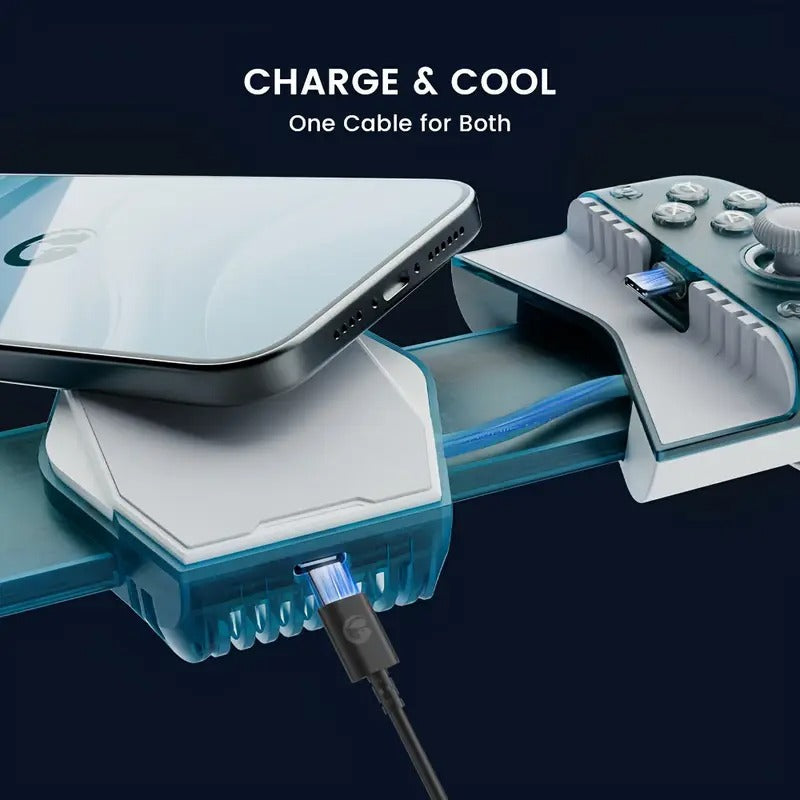 GameSir X3 Pro Type C Gamepad Gaming Controller with Hall Effect Joystick Micro Switch Button Cooling Fan for Android Cellphone and iPhone