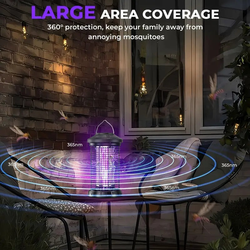 Bug Zapper Outdoor Mosquito Repellent Outdoor Patio Insect Zapper 4200V Indoor Fly Trap Bug Repellent Mosquito Trap Killer For Home, Patio, And Backyard