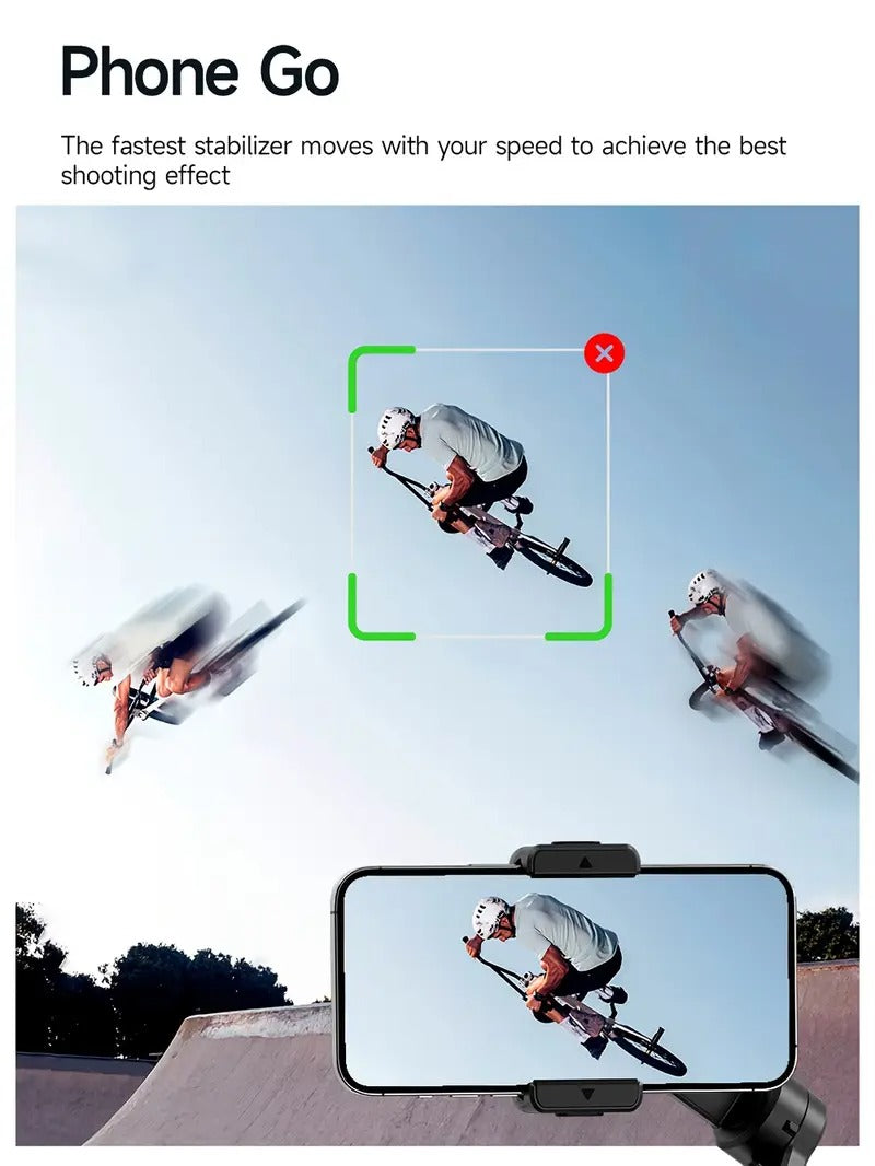 Gimbal Stabilizer For IPhone Built-in Extension Rod 3-Axis Foldable Phone Gimbal For IPhone 16/15 Pro Max, Detachable Remote, 6H Battery For Travel Vlogging