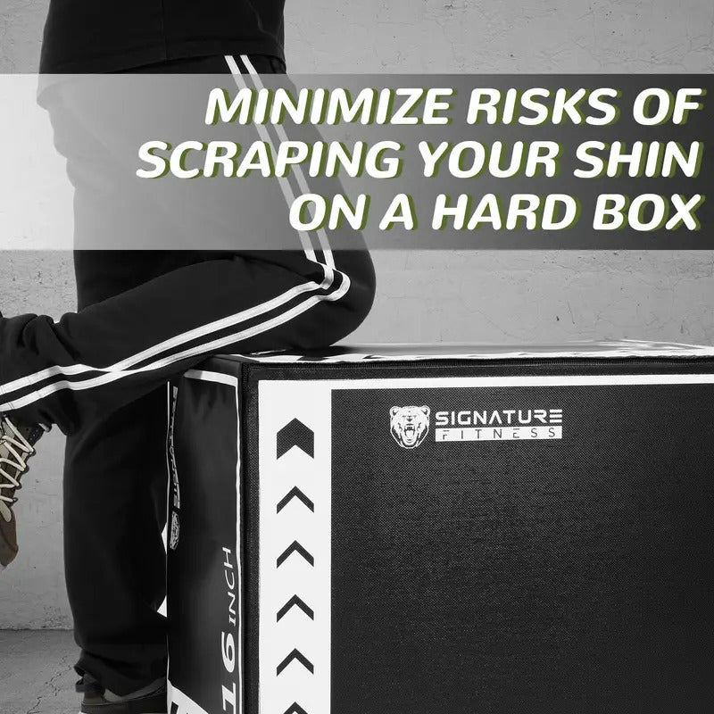 BalanceFrom 3-in-1 Rotatable Plyometric Box Jumping Exercise Trainer Workout Equipment with Anti Slip Surface & High Density Foam, Multiple Options