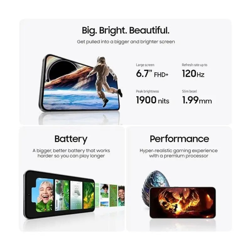 Samsung Galaxy S24 FE 8+256GB 5G Gray Dual Sim, Does not work with CDMA carriers.