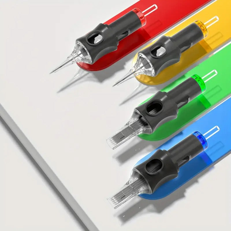 POSEIDON Tattoo V5 HM142 Tattoo Pen Kit - POSEIDON Battery Tattoo Pen with Extra Battery 1500mAh, Tattoo Gun Kit with Tattoo Power Supply And 10pcs Tattoo Cartridge Needles,