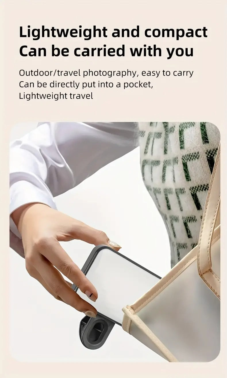 Mini Portable LED Selfie Light Suitable For All 4 Seasons, With 3 Adjustable Modes. It Is A Clip-on Fill Light For Mobile Phones, Cameras, Laptops And IPads - Brightness Enhancement And Color Temperature Contro